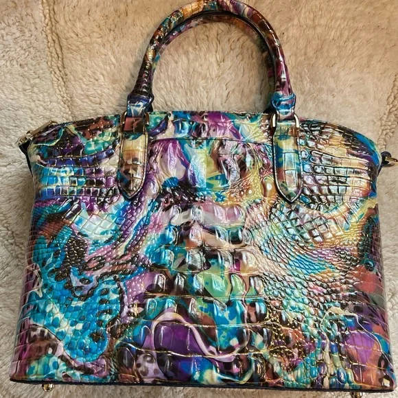 Brahmin Duxbury Satchel Leather Handbag Euphoria Melbourne - Picture 2 of 6